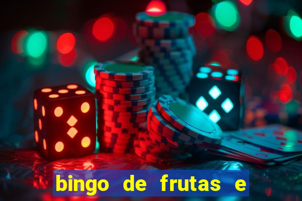 bingo de frutas e legumes para imprimir