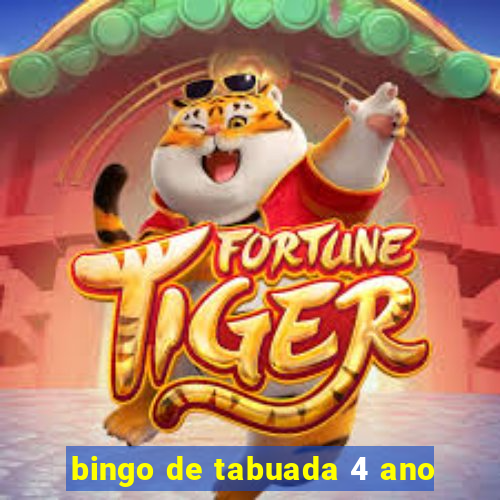 bingo de tabuada 4 ano