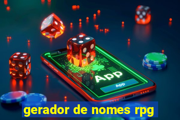 gerador de nomes rpg