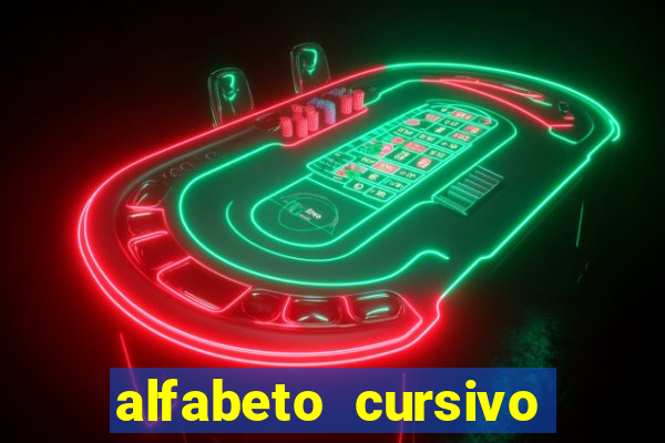 alfabeto cursivo pontilhado para imprimir pdf